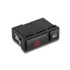 Keenso Luz de advertencia de peligro, interruptor intermitente de emergencia,