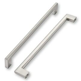 khtumeware 10 Inch Hole Center 6 Pack,Brushed Nickel Cabinet Pulls Heavy Duty Solid Satin Nickel Kitchen Drawer Handle Antique Cabinet Hardware for Bathroom, Drawer, Cabinet