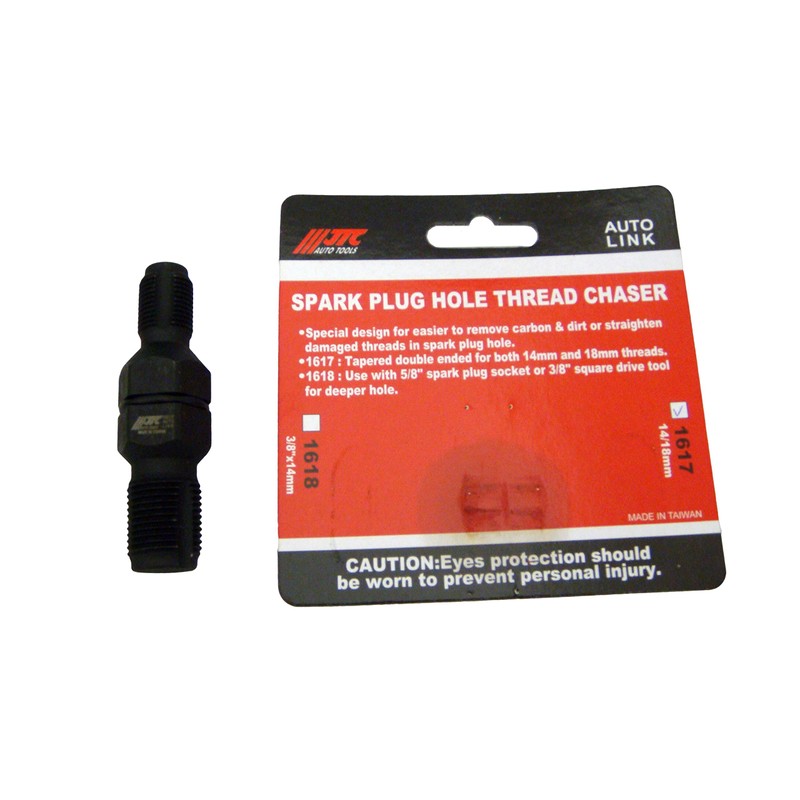 Double-Ended Spark Plug Thread Chaser Clear Tool 14MM 18MM |