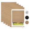 Changshade 6 Pack Temporary Window Blinds, Cut to Size Pleated