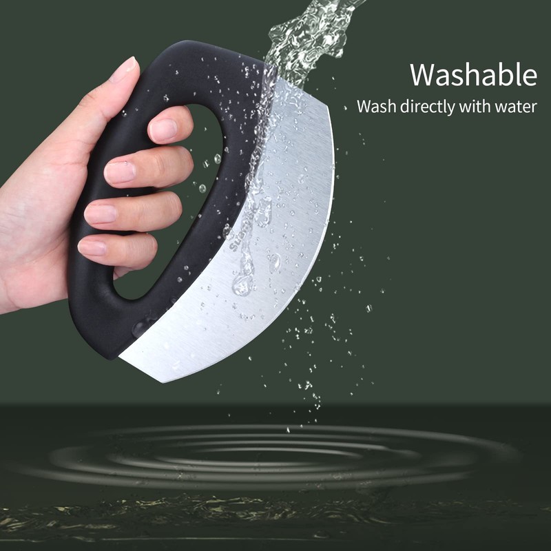 Suanyok Premium Pizza Cutter Food Chopper-Super Sharp Blade Stainless Steel