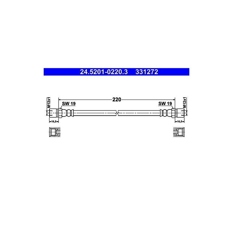ATE 24520102203 Brake Hose