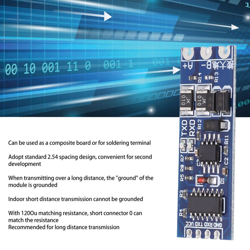 5 Pcs TTL to RS485 Converter Module Strong Anti Interference