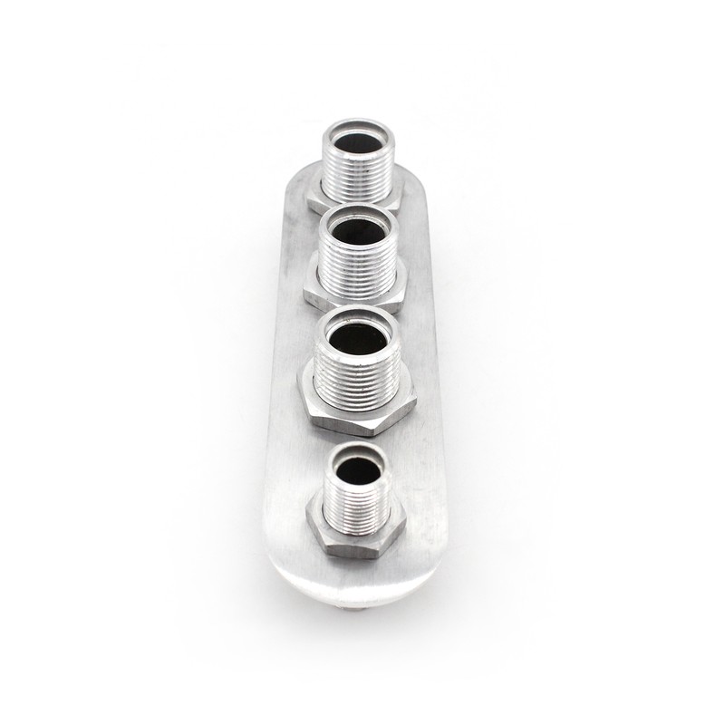 4 Port Aluminum Firewall Heater and A/C Bulkhead Inline