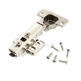 Neoteck Soft Close Cabinet Door Hinges 8 Pcs 110 Degree Steel Kitchen Cabinet Cupboard Door Hinge Slow Shut Clip-On Plate 35mm for Kitchen Cabinet Cupboard Wardrobe Door Automatic Hinges