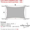 SUNNY GUARD Waterproof Sun Shade Sail 8' x 10' Charcoal