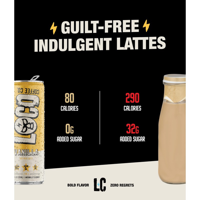 Loco Coffee Vanilla Latte 11 Ounce Can, 12 Count |