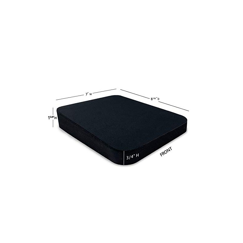 ErgoWorks Wedge Mouse Pad - Black, 7" x 8.875" x