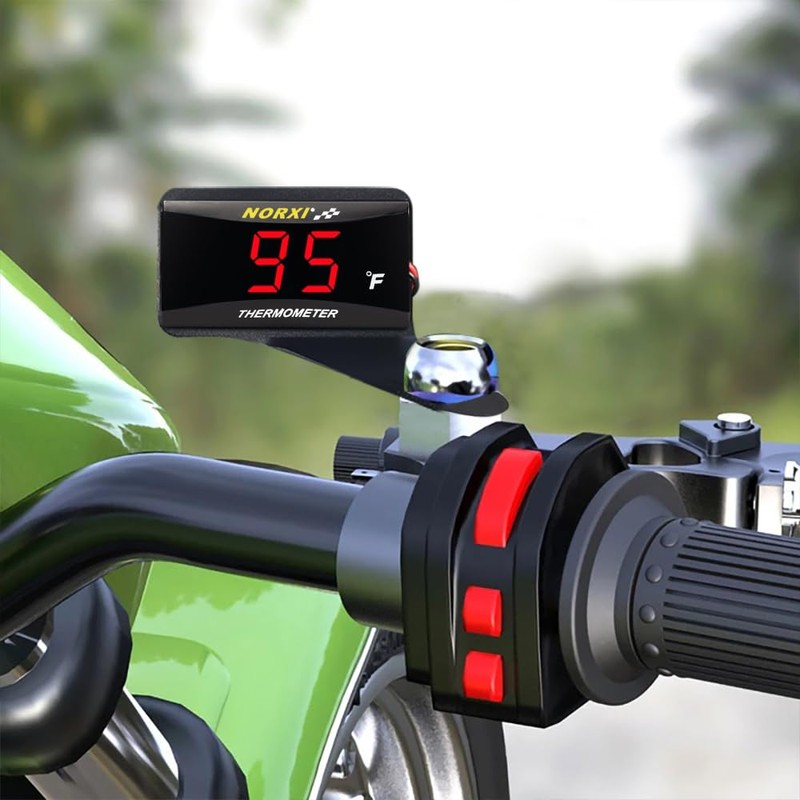 Norxi Universal Digital Engine Temperature Meter Fahrenheit Digital Engine Temperature