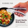 Marshland Premium Garlic Press - Easy to Clean Heavy Duty