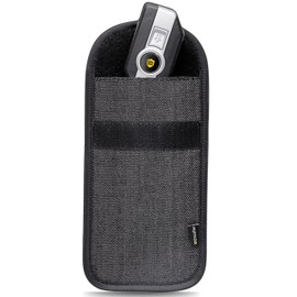 Exosfer - Key Bag for Car. RFID Blocker, Radiation Protection, Keyless Go Protection, Car Accessories Anti-Theft Protection, Anti-Hacking Car Key Case, Faraday Bag. Protects Toll Box and Credit Card,