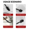 Leasylife Toilet Brush and Holder, Stainless Steel