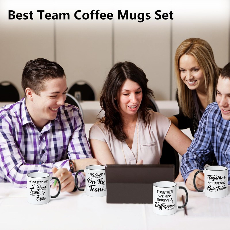 YHRJWN Team Gifts, Best Team Ever Gifts, 4 Pack Employee