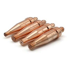 Flame Tech Scorpion Tip Acetylene Victor Style Cutting Torch Tip Kit - Sizes 0-3, Series 1, Type 101