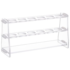 UNICRAFTALE 1 Set 183 x 50.5 x 90.5 mm 6 Hole Test Tube Holder Acrylic Laboratory Supplies Rectangular Transparent Test Tube Holder Round Holes Test Tube Holder Hole 21 mm for Test Tubes Chemical