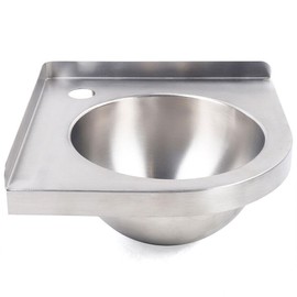 RustyVioum Caravan Camper Hand Wash Basin, Boat RV Caravan Camper Kitchen Sink with Faucet and Drain Plug, Triangular Stainless Steel Hand Wash