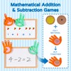 Wooden Abacus for Kids Math - Double-Sided Black/Whiteboard for Toddlers