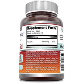 Amazing Nutrition Folic Acid Salud Prenatal Embarazo 240 Tabs