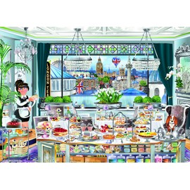 1000 Piece Jigsaw Puzzle London Tea Party Ravensburger 17274 0