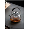 ZENATION Japanese Style 950ml Glass Teapot with Removable Infuser, Stovetop
