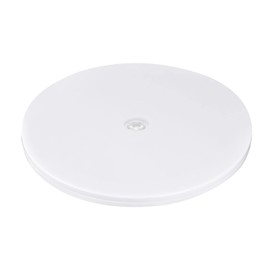 sourcing map 9inch Rotating Swivel Stand with Steel Ball Bearings Lazy Susan Base Turntable for Kitchen Corner Cabinets, White