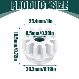 IKOPFLN 3-Piece Spin Mop Replacement Parts, Spin Mop Bucket Clutch Bearing Gear Sprocket Replacement, Compatible with Oce dar, One Way Bearing Pinion Pedal Repair Replacement for Vileda and More