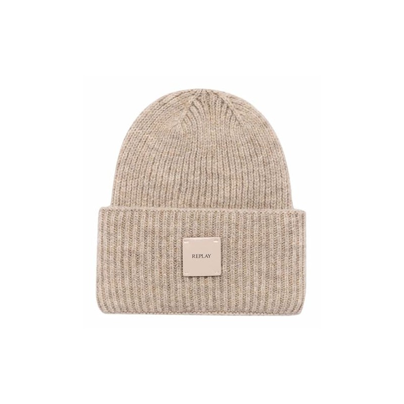Replay Women's Beanie Hat, 0103 FOG