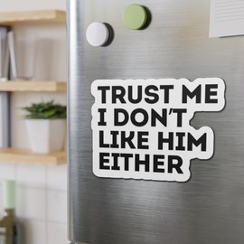Eco Friendly Not Elon Friendly/We Know But We Have The Car Now/Trust Me I Don't Like Him Either, Anti Elon Club Bumper Magnet - Anti Elon Car Magnet, Funny Viral Stickers
