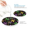 ubcindy Mardi Gras Coasters for Drinks Set of 6,Round Absorbent