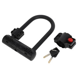 Hihaha Bicycle Lock with Lock Frame for Mountain Bike Road Bike Steel 56 cm 1 Set Black