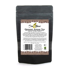 Tea2Brew | USDA Organic Assam Tea | Tippy Glolden Flowery Orange Pekoe | Fairtrade USA and Certified Kosher | 3.5oz (100g) Pouch | Makes 100 cups total | Pack of 2