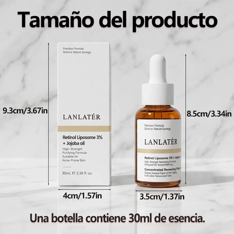 Sérum Facial Retinol Aceite Jojoba 30ml Piel Hidratada Antiarrugas