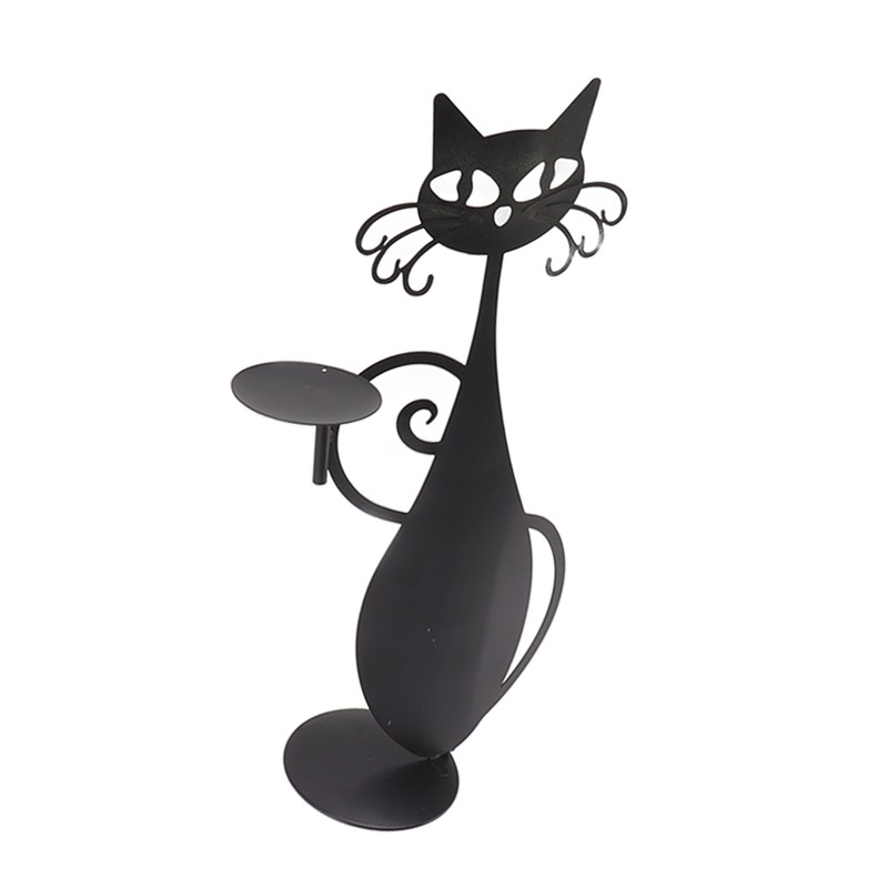 Home Decor Candlestick Durable Cat Candle Holder Decorative Candlestick Holder