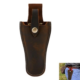 Secateurs Holster, Leather Sheath Pouch, Gardening Tool Holster, Heavy Duty Cowhide Tool Pouch with Belt Loop and Snap Closure – Gardening Tool Sheath Holder for Gardeners Farmers DIY & Outdoor Work