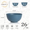 Wrova 6-piece Wheat Straw Bowls sets 26oz,Alternative Plastic Bowls Reusable