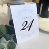 Documents and Designs Classic Flourish Wedding Table Numbers, Lavender, 1-15,