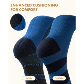 Lalapapa Cute Compression Socks for Women - 3 Pairs 20-30 mmHg Lightweight Graduated Knee High Compression Socks for Women for Daily Wear Travel Nurse, Travel Design, L/XL