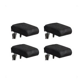 High Logic 98189 Leaf Post Brackets, Black, 4 Pack (00098189-001)