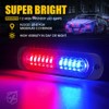 Xprite Red Blue LED Surface Mount Strobe Police Lights Kit,