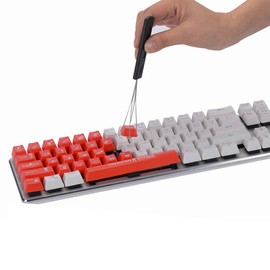 SourceTon Keycap Puller Cleaning Tool and Rubber O-Ring Sound Dampeners, 2 PCS Keycap Puller, 2 Cleaning Brush & 140 PCS Rubber O-Ring