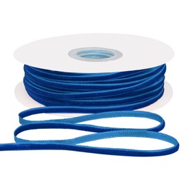 Simplegoal Royal Blue 1/8 Inch Velvet Ribbon for Christmas Ribbon Gift Wrapping Wreath Bow DIY Sewing Projects 50 Yards