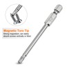 sourcing map T20 Security Torx Bit 1/4" Hex Shank 3"