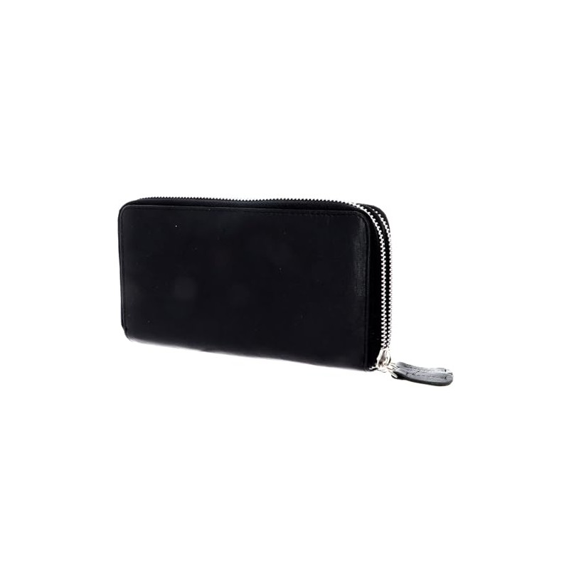 bruno banani New York Double Zip Around Wallet Black, black