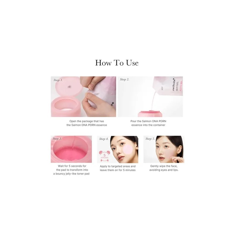 Pdrn Pink Collagen Toning Gel Toner Pads - 70pads