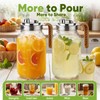 2 Pack 64 oz Glass Mason Jar Pitchers with Lids,