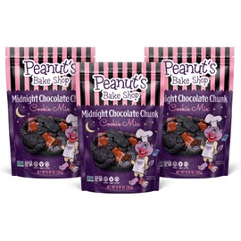 Peanut's Bake Shop - Vegan and Gluten-Free Cookie Mix | Non-GMO, Kosher Cookie Mixes for Decadent Treats (Midnight Chocolate Chunk - 3 Pack)