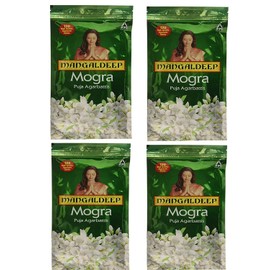 Mangaldeep Mogra Gold Agarbatti Ziplock - 120 Sticks (Pack of 4) 480 Incense sticks