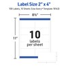 Avery Printable Shipping Labels with Sure Feed, 2" x 4"