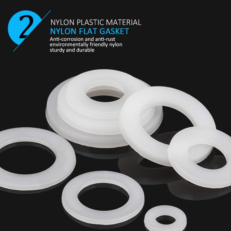 KINDOYO Washers for Screws - Soft Nylon Seal Insulating Disc