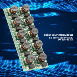 Haosie 10PCS Boost Converter Module, DC to DC Converter Modules T64, 1.5V 1.8V 2.8V 3V 3.3V 3.7V 4.2V to 5V, Voltage Regulator Step Up for Electronic Circuit Board